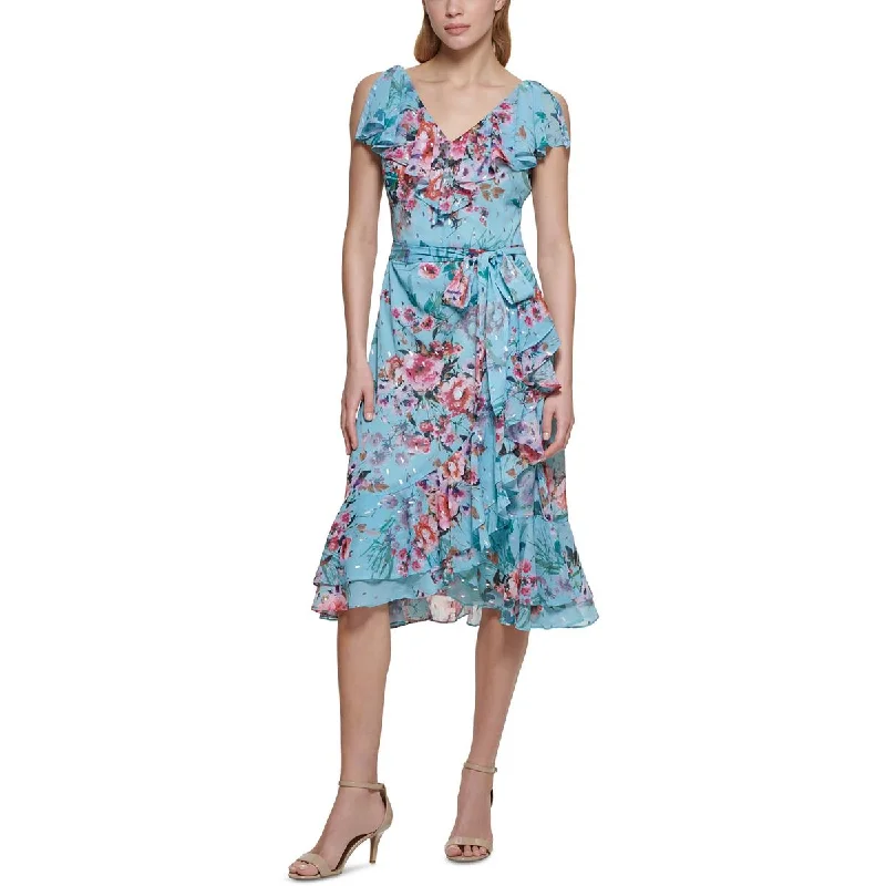 Casual Dresses for Women Eliza J Womens Floral Calf Midi Dress