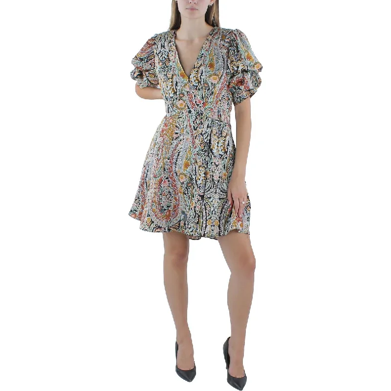 Casual Attire For Women 1.State Womens Floral Print  Fit & Flare Dress