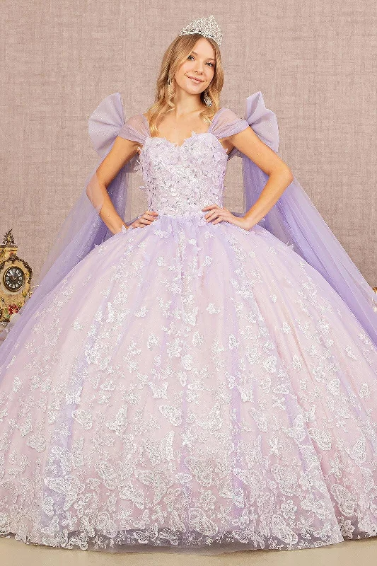 Women's Clothing With Trendy Designs Long Ball Gown Glitter Quinceanera Dress