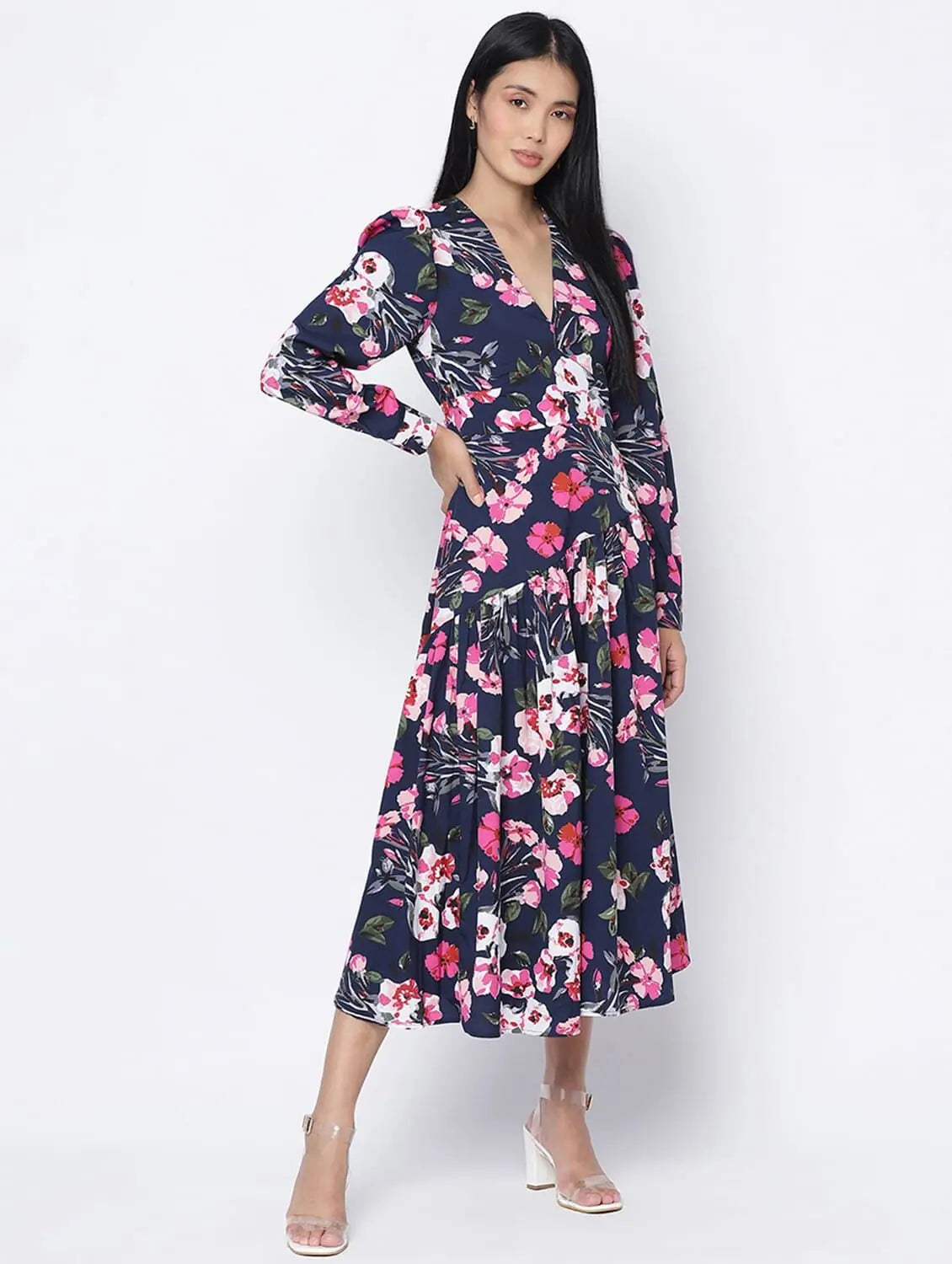 Casual Fashion Trends for Women Oasis Bloom Floral Print Casual Women Dress