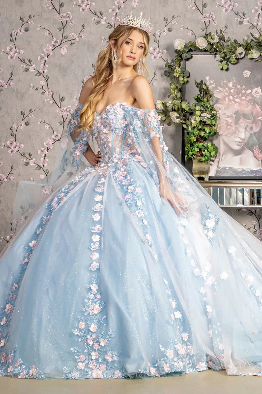 Sale Clothes Online Quinceanera Dress 3D Flower Long Ball Gown