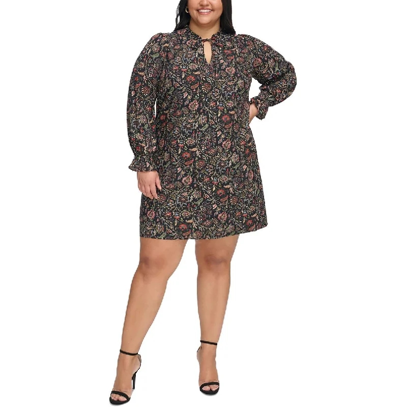 Timeless Women's Outfit Jessica Howard Womens Plus Floral Print Summer Shift Dress