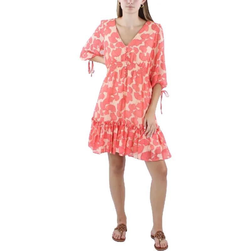 Outfits Ideas Taylor Womens Floral Print Chiffon Sundress