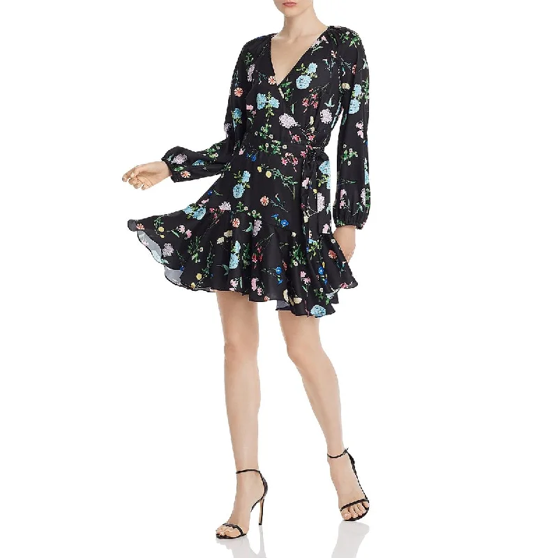 Modern Women's Outfit PAPER London Womens Ottie Floral Long Sleeve Wrap Dress