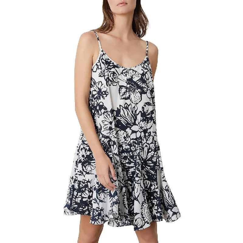 End Of Season Sale Clothing VELVET BY GRAHAM & SPENCER Womens Cotton Floral Fit & Flare Dress