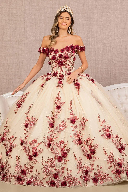 Women's Clothing Sets Quinceanera Long Dress Off Shoulder Ball Gown