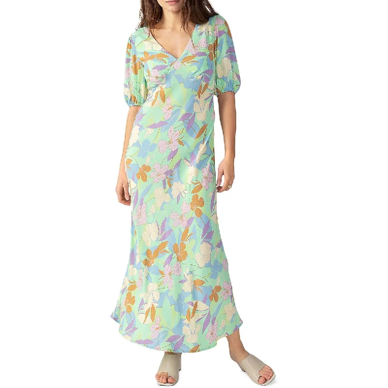 Holiday Special Offers Sanctuary Womens Floral Print Rayon Maxi Dress