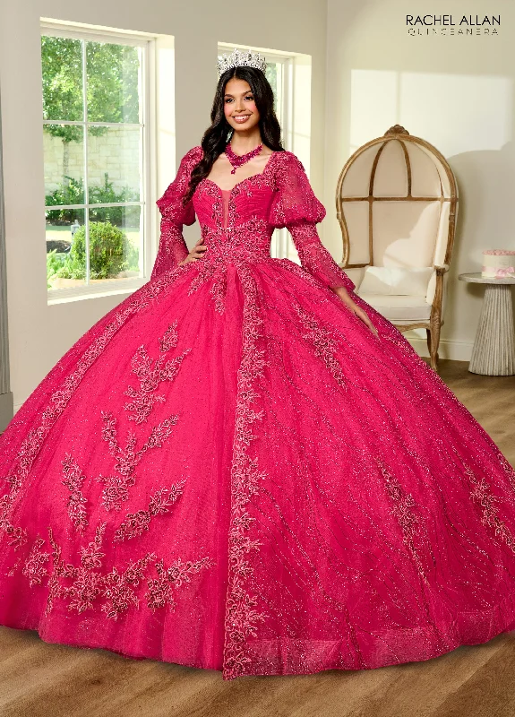 Exclusive Online Sale Rachel Allan RQ1135 Quinceanera Applique Long Ball Gown