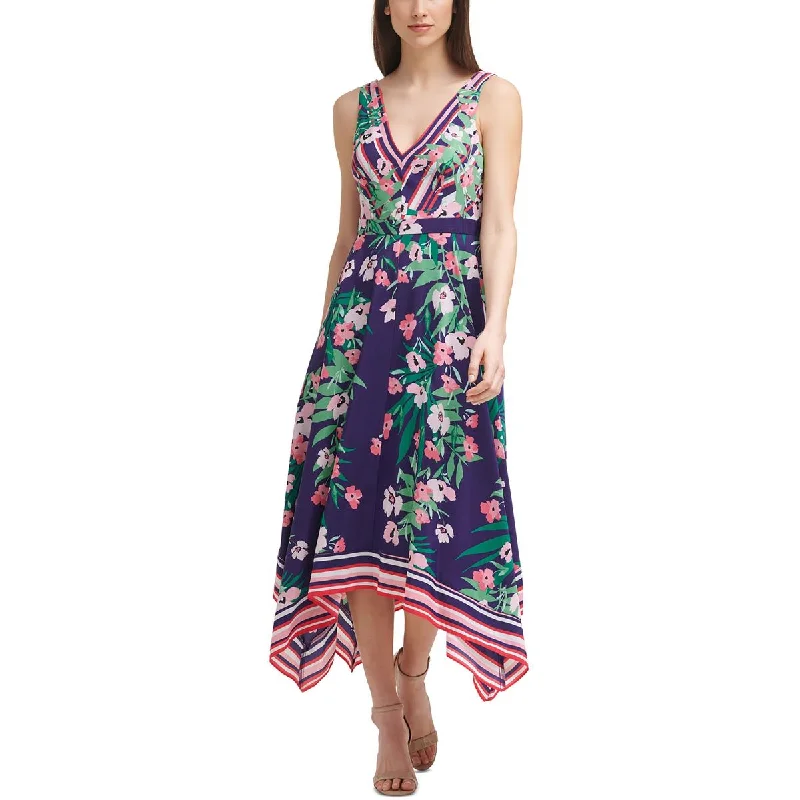 Women's Classic Outfit Vince Camuto Womens Plus   Floral Print Summer Maxi Dress