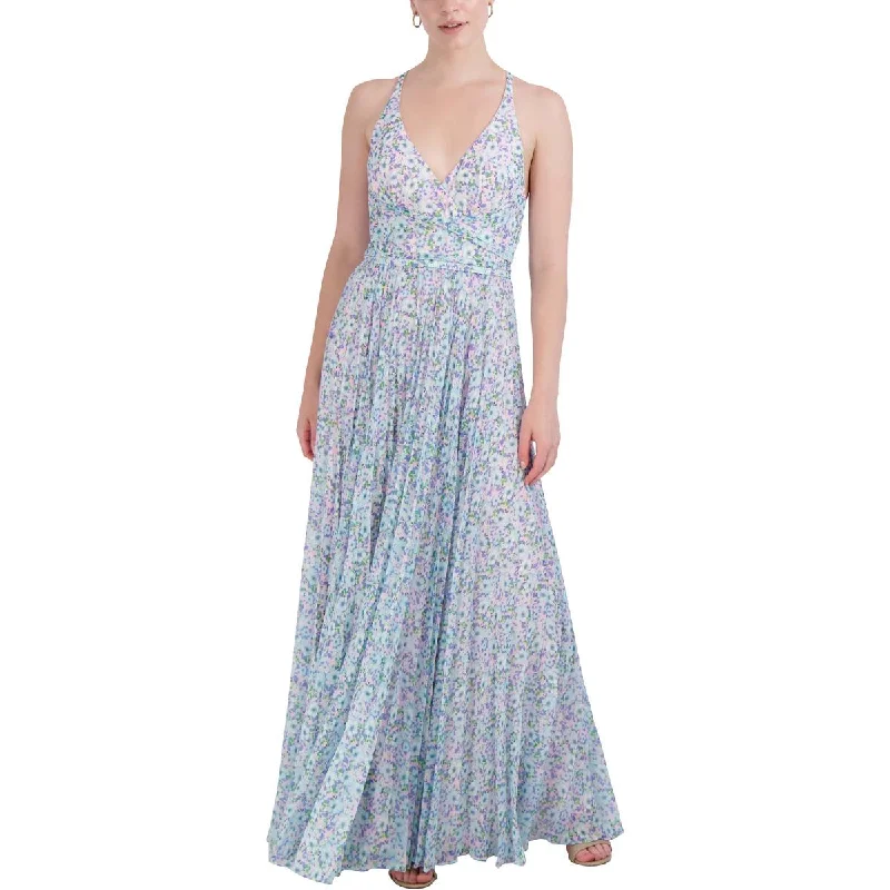 Women's Relaxed Outfit Laundry by Shelli Segal Womens Chiffon Floral Maxi Dress