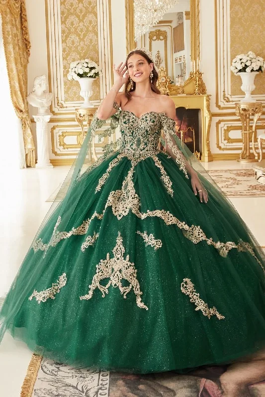 Casual Chic Clothing For Women Emerald M Cinderella Divine 15711 Long Quinceanera Ball Gown Sale