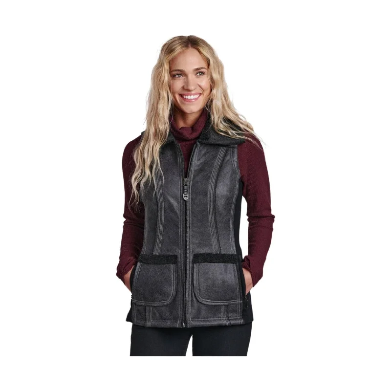 Women's Professional Clothes Kuhl Women's Dani Sherpa Vest - Raven