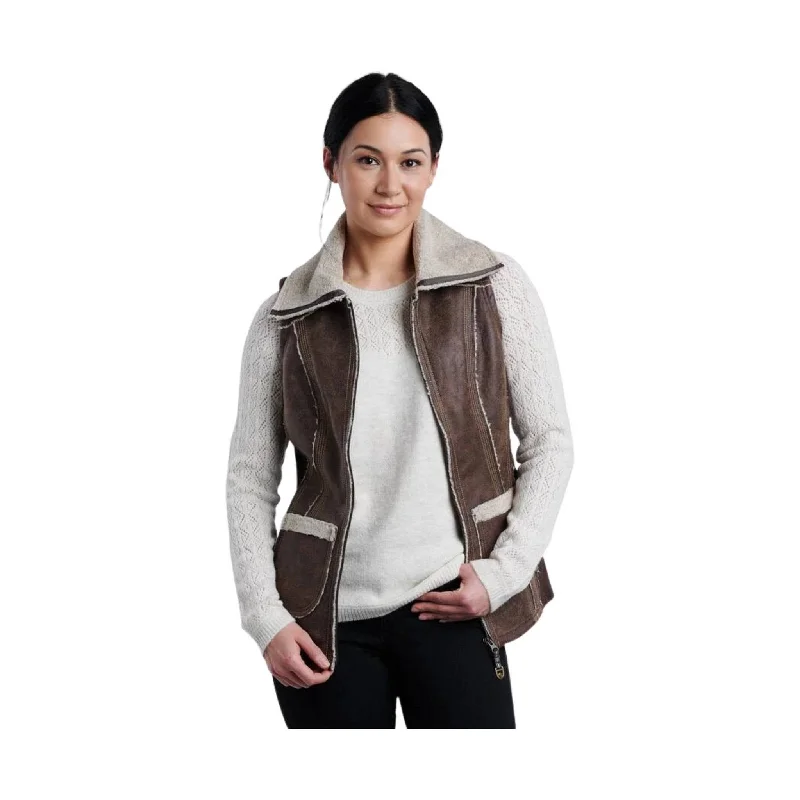 Women's Clothing Kuhl Women's Dani Sherpa Vest - Oak