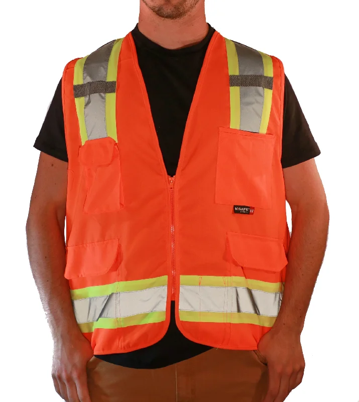 Trendy Athleisure Clothing For Women Majestic Class 2 Solid Surveyor Safety Vest