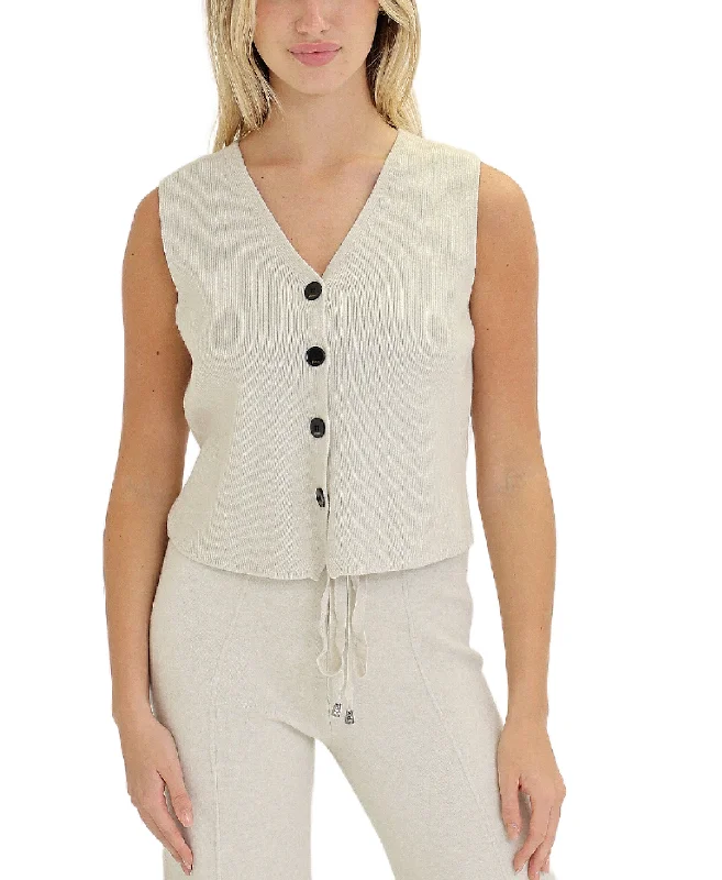 Women's Casual Apparel For Weekends Knit Vest