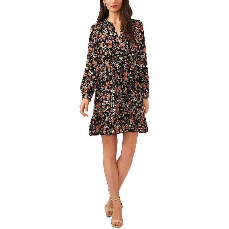 Sale Clothes Online Vince Camuto Womens Floral Print Mini Fit & Flare Dress