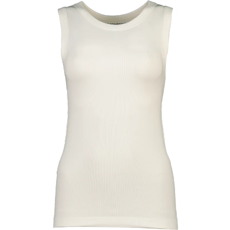 Women's Clothes And Apparel Sets Plain White Vest