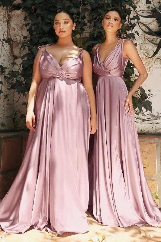 Women's Elegant Formal Outfit Cinderella Divine BD105 Long Prom Formal Evening Gown Mauve