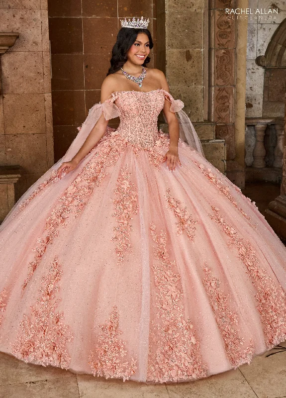 New Arrival Discounts Rachel Allan RQ1132 Applique Quinceanera Long Ball Gown