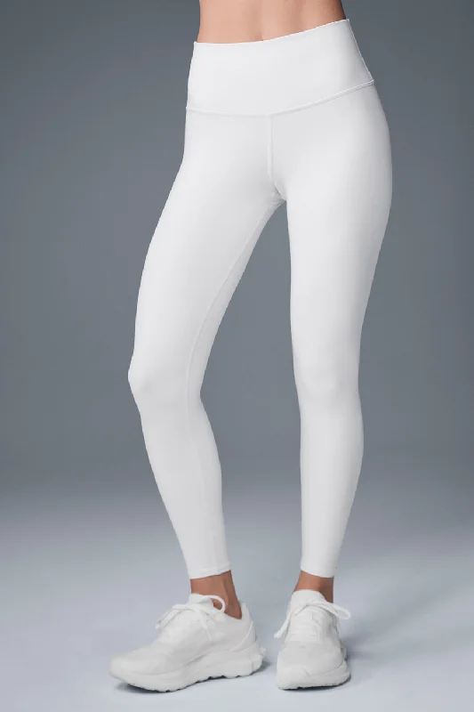 Online Boutiques Best 7/8 High-Waist Airbrush Legging - White