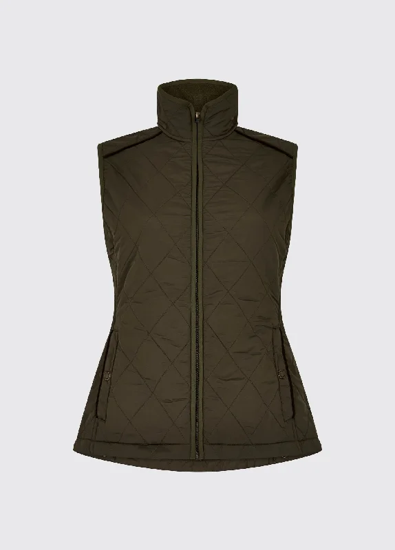 Luxury Women's Clothing Heywood Women’s Quilted Gilet- Olive