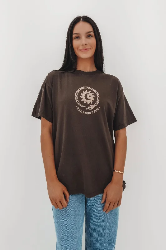 Women Wear Boutique Mirador Oversized Tee Brown