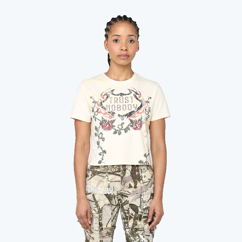 Best Online Boutiques Dystopia Printed Rhinestone T-Shirt