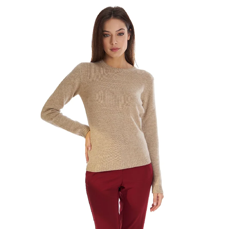 Women's Transitional Apparel BEIGE CREWNECK