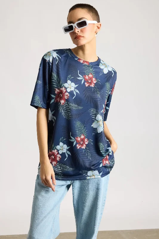 Casual Fashion for Women Printed Women's T-Shirt - Mystic Floral