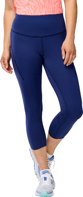 Women's Clothing Sets Brooks Spark Womens 3/4 Capri Running Tights - Blue