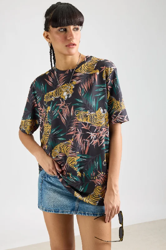 Women's Fashion Clothing Printed Women's T-Shirt - Urban Jungle