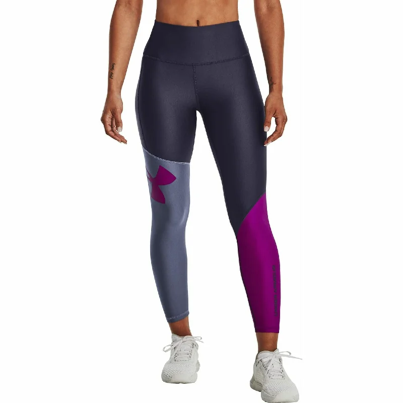 Stylish Outerwear Clothes For Women Under Armour HeatGear Womens 7/8 Training Tights - Purple