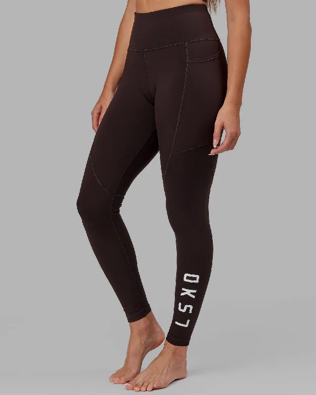 Women's Activewear Outfit Rep Full Length Leggings - Dark Walnut