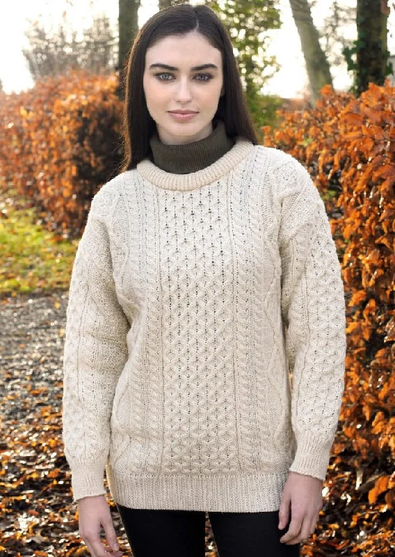 Women's Fashion Clothes Inis Mor Aran Sweater | Natural