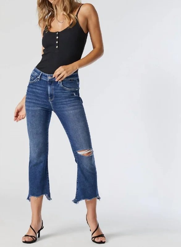 Flash Sale Clothing Anika Cropped Flare Jeans In Dark Ripped La Vintage