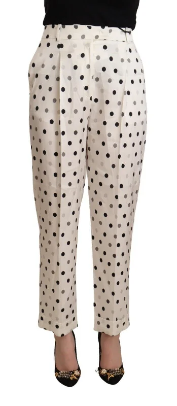 Affordable Women's Outfit Ermanno Scervino  Polka Dotted High Waist Tape Women's Pants