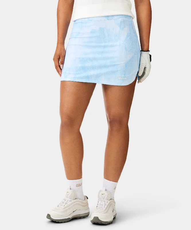 Chic Women's Clothing for Work and Travel Kaya Light Blue Flex Skort