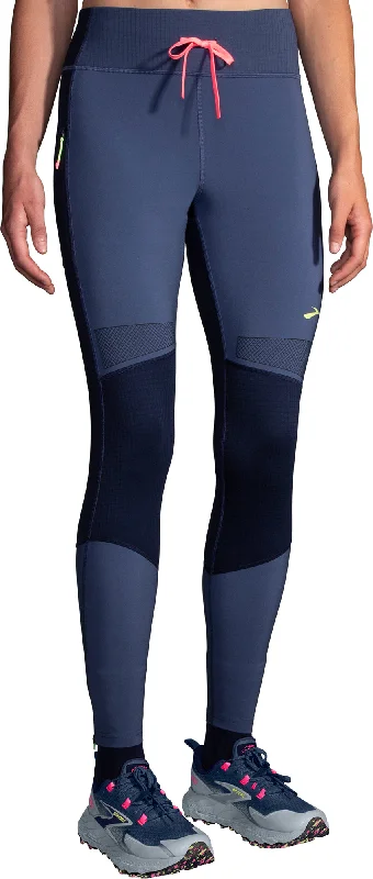 Online Shopping Boutiques Brooks High Point Womens Long Running Tights - Blue