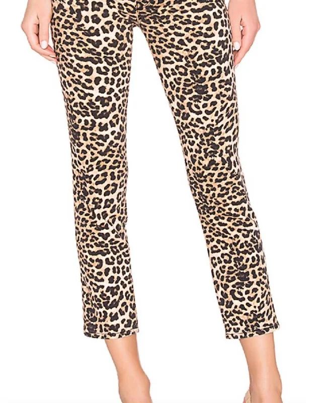 Elegant Women's Clothing Nico Mid-Rise Skinny Jeans In Leopard