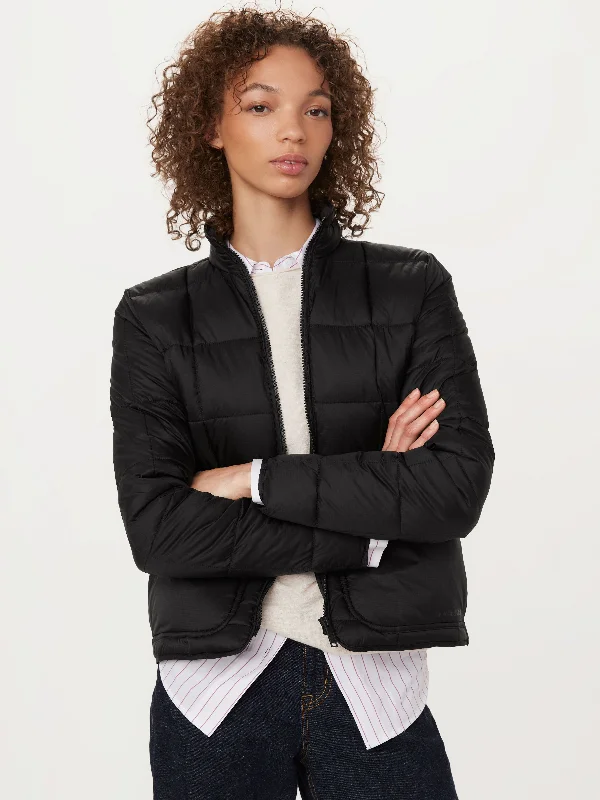 Affordable Women's Fashion The Aero Packable Puffer Jacket in Black