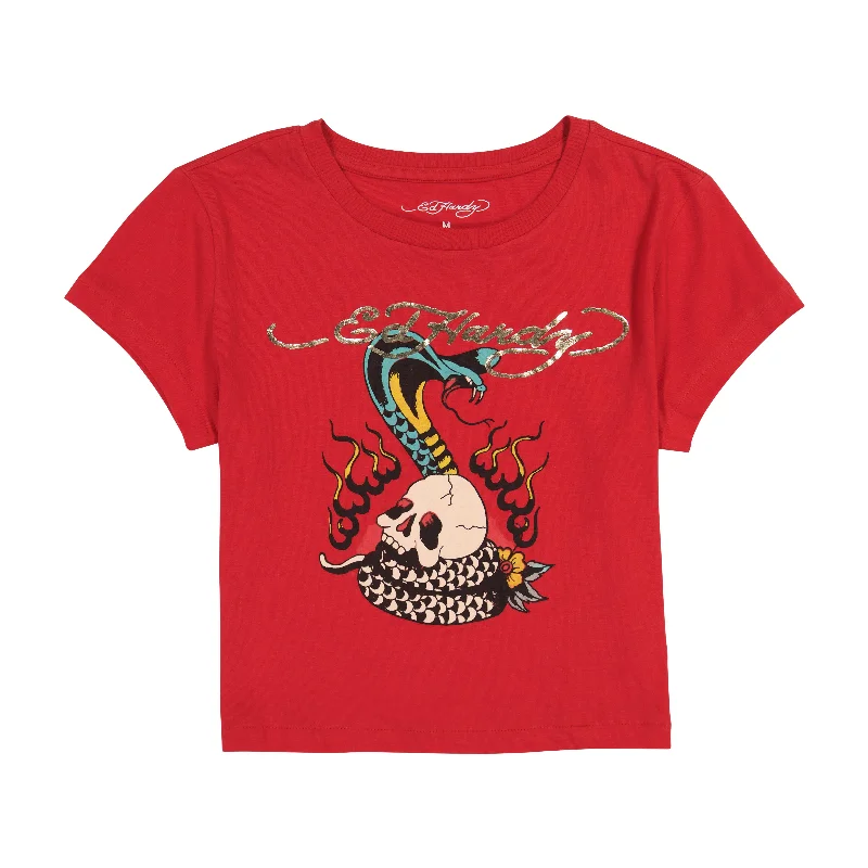 Women's Clothing For Travel Flame Cobra Baby Tee