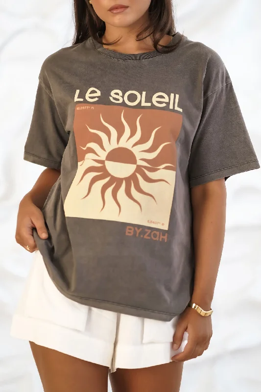 Best Clearance Sales Right Now Le Soleil Tee Charcoal