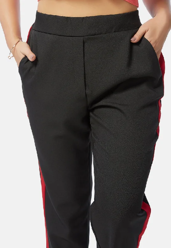 Women's Clothing Online Sale Side Taped Straight Trousers