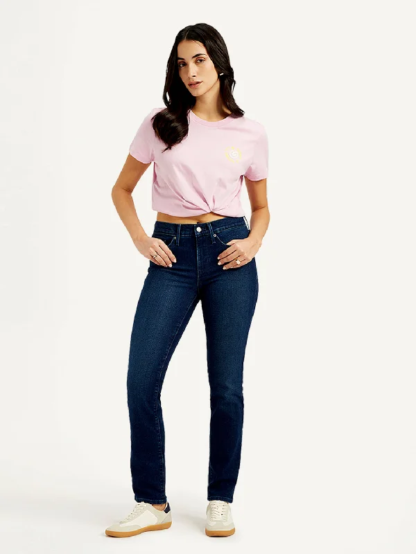 Affordable Fashion for Women Women's Mid Rise 312 Slim Fit Navy Jeans