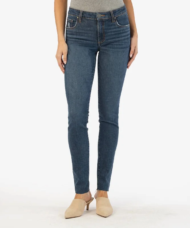 Sale On Sale Mia Mid Rise Slim Fit Skinny Jean In Custom Wash