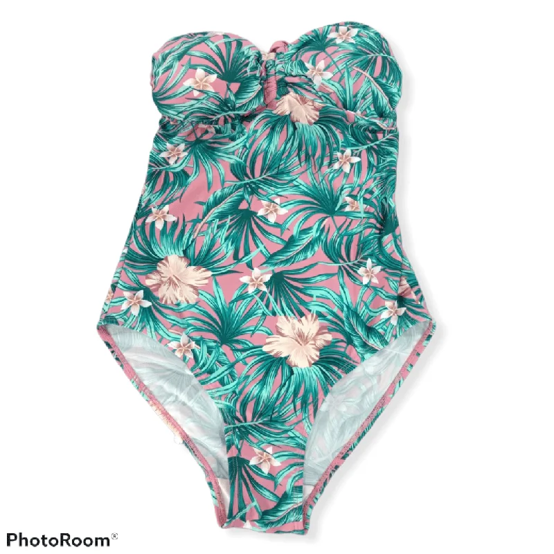 Women's Party Outfit Pinky Flowery 1 Piece Swimwear