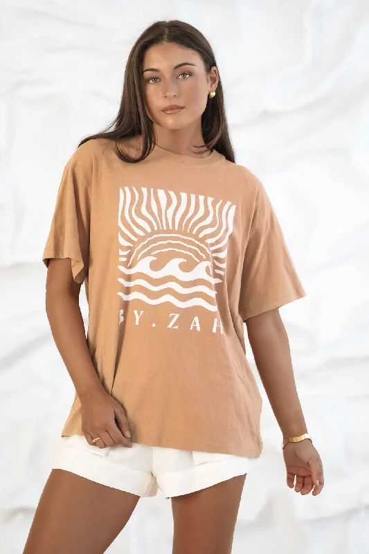 Trendy Women's Apparel for All Seasons Rise Tee Tan