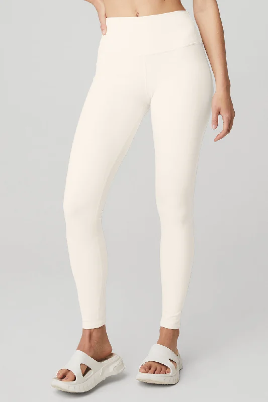 Women's Clothes High-Waist Airbrush Legging - Ivory