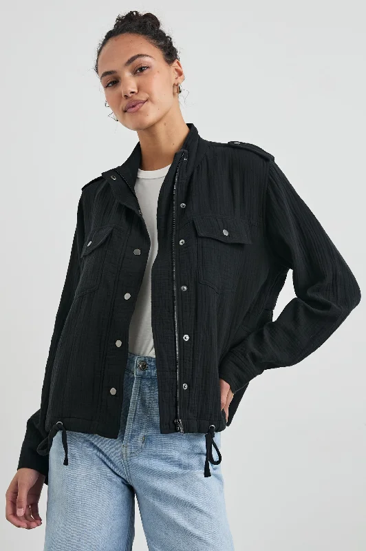 Affordable Fashion for Women COLLINS JACKET - GAUZE BLACK