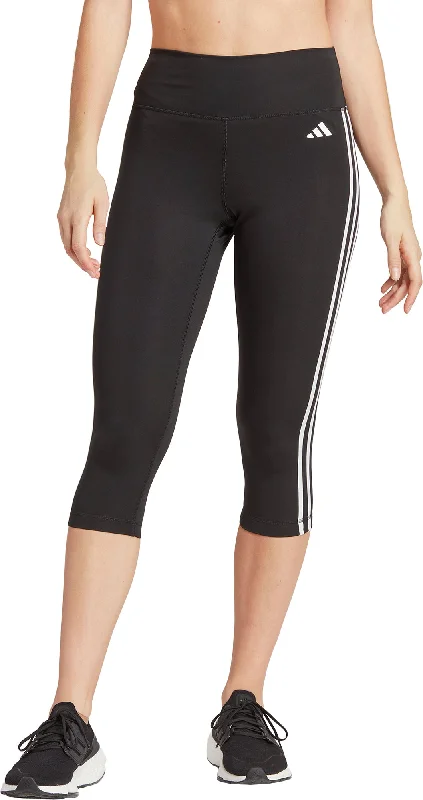 Trendy Women's Dresses Online adidas Train Essentials 3 Stripes Womens 3/4 Capri Training Tights - Black